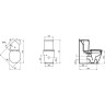 Чаша напольного унитаза IDEAL STANDARD Connect Space E119501