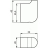 Крючок одинарный IDEAL STANDARD SOFTMOOD A9145AA